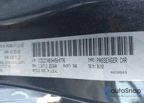 2017 Chrysler 200 Limited Platinum из США, поврежденный, VIN 1C3CCCAB3HN504776